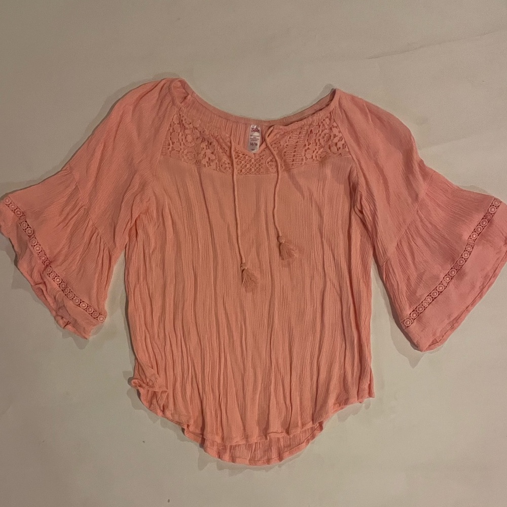 Breezy pink kids blouse